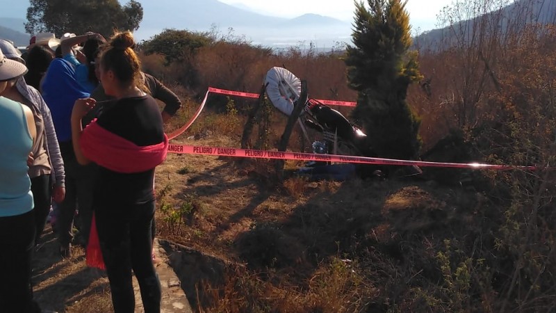 Motociclista muere tras sufrir accidente, en Tangancícuaro 