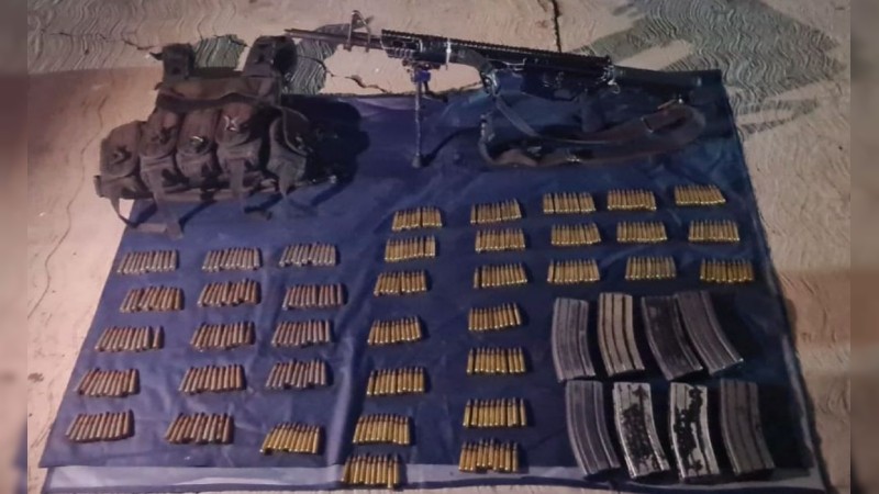 Apatzingán: caen 3 con arma y municiones