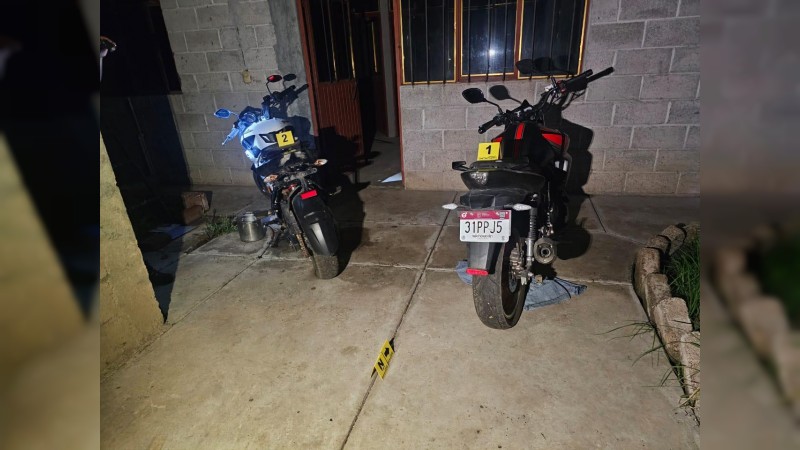 Catean vivienda, en Maravatío y recuperan 2 motos robadas  