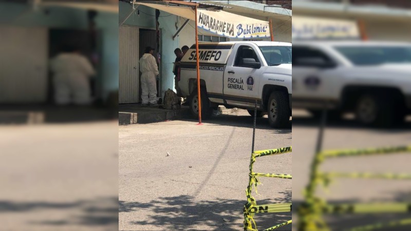 Asesinan a tiros a un comerciante, en Apatzingán 