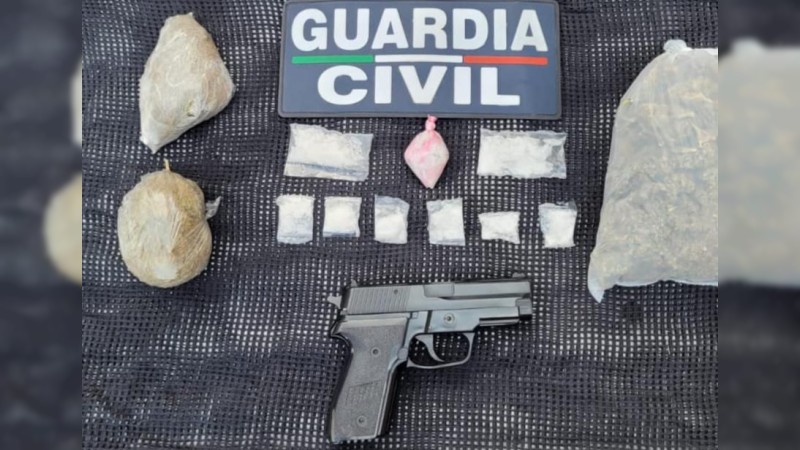 Arrestan a presunto distribuidor de droga, en Morelia 