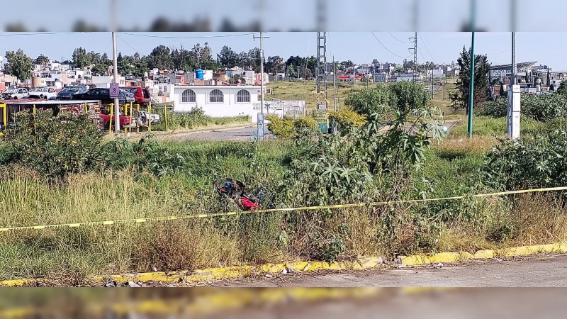 Perece hombre tras sufrir accidente en moto, en Tarímbaro 