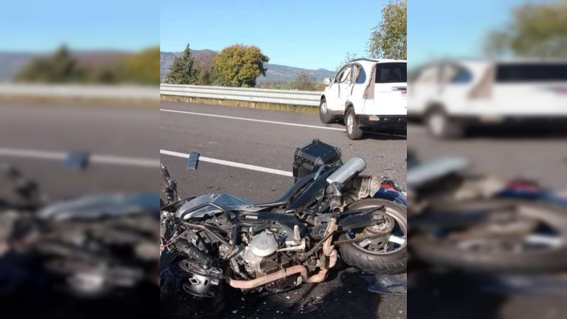 Muere motociclista tras percance, en la Pátzcuaro-Cuitzeo 