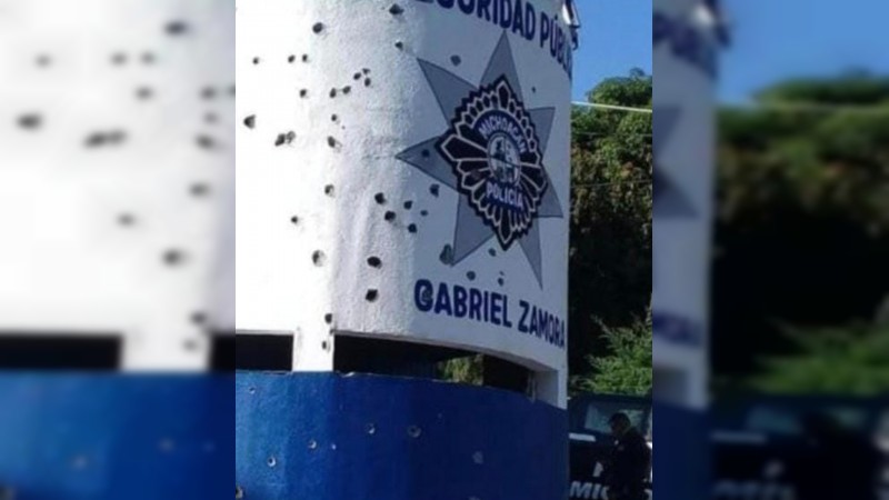 Atacan con explosivos caseta policial, en Gabriel Zamora 