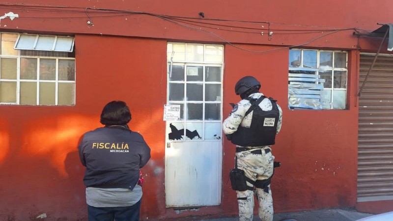 En cateo realizado en Morelia, aseguran sustancias con apariencia de narcótico