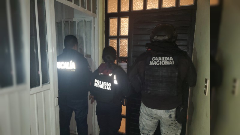 Morelia: en la Vasco de Quiroga catean vivienda y arrestan a 2 mujeres 