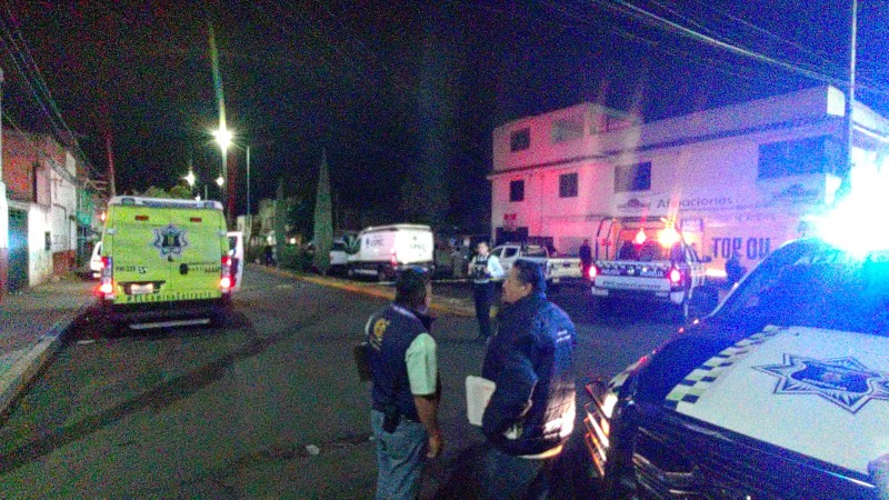 Ataque armado deja un hombre muerto y una mujer herida, en Morelia 