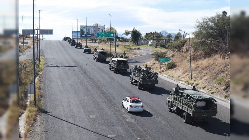 Llegan a Michoacán otros 400 efectivos militares