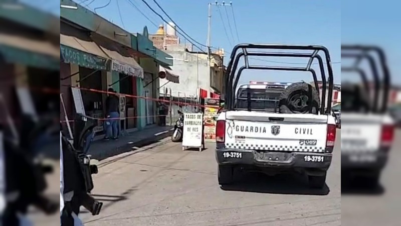 Zamora: pistoleros matan a un hombre dentro de taquería  