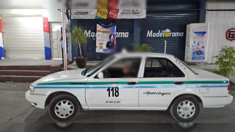 Ejecutan a taxista, en calles de Apatzingán 
