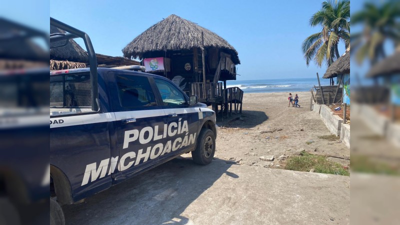 Mantiene SSP labores contra el COVID-19 en playas de Lázaro Cárdenas