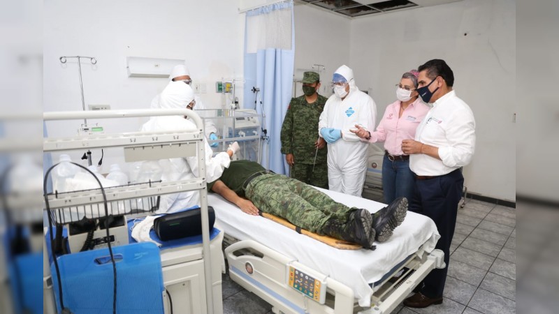 Habilitan Hospital Regional de 43 Zona Militar para atención de COVID-19