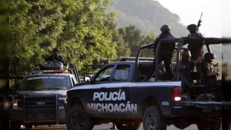 Se registra enfrentamiento entre policías y delincuentes, en Acuitzio 