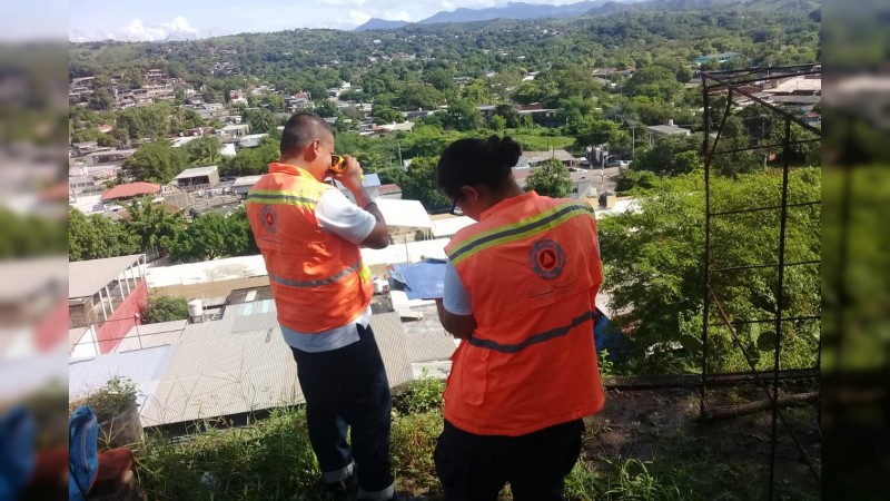 Colabora PC estatal con el Cenapred en inspección a viviendas afectadas por el paso de Priscila