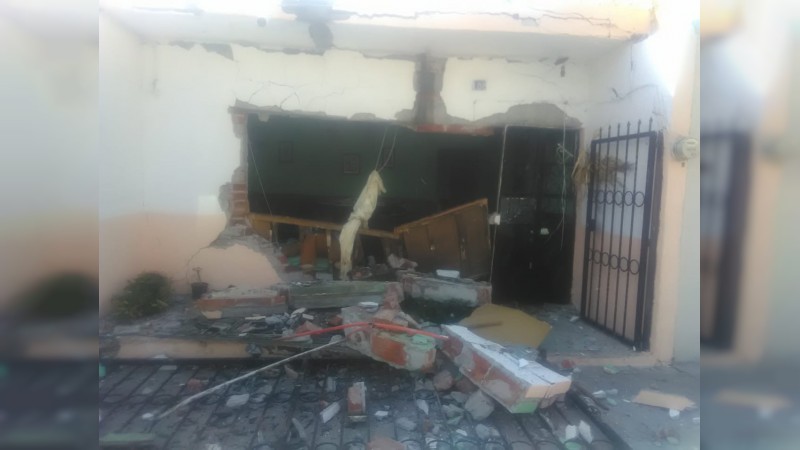 Se registra explosión en vivienda de Zamora; dos heridos   