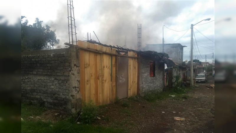 Se incendia vivienda, en Uruapan