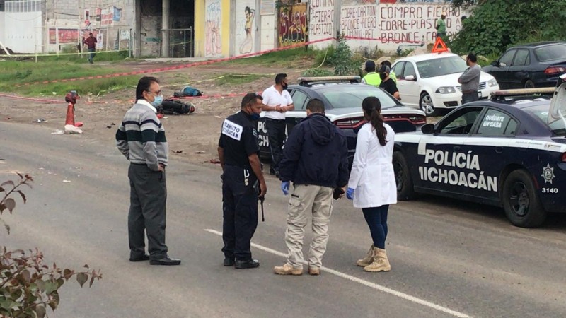 Perece motociclista, en accidente registrado en Morelia 
