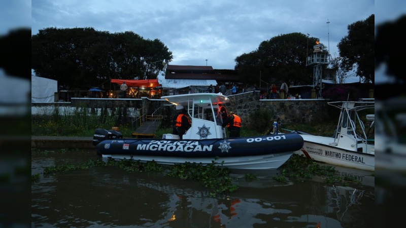 Realiza SSP patrullajes acuáticos en Pátzcuaro