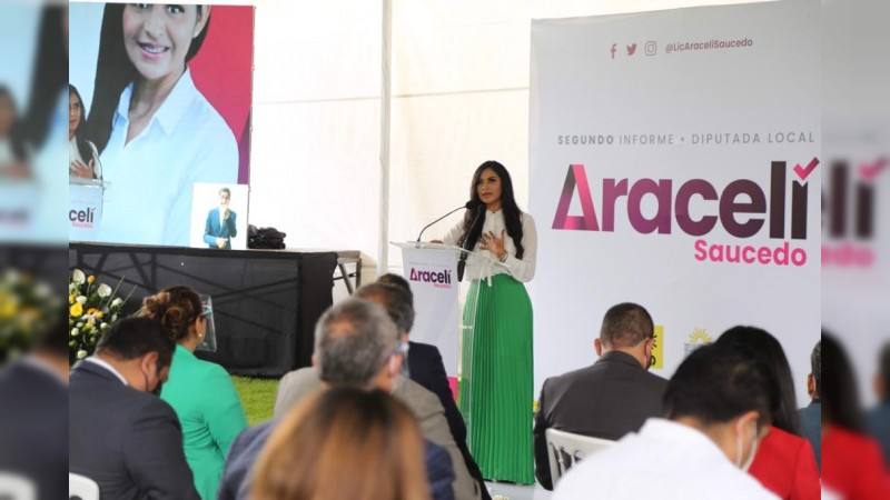 Resaltan trabajo legislativo de Araceli Saucedo en pro de grupos vulnerables y mujeres
