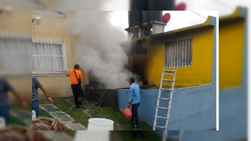 Se registra incendio, en vivienda de Morelia 