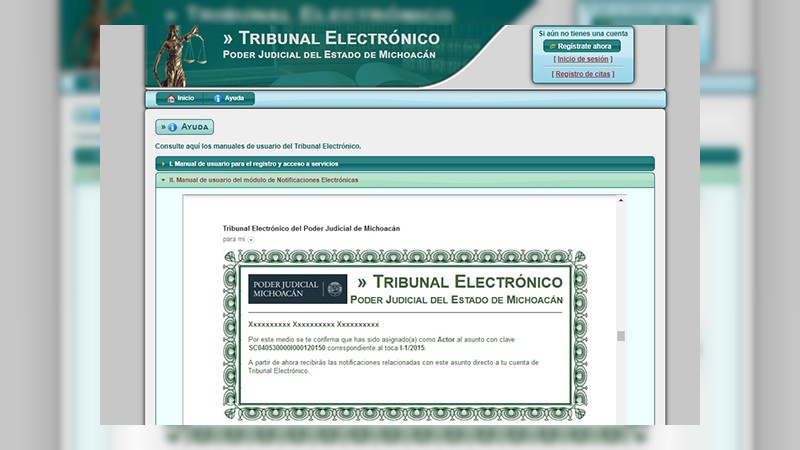 Tribunal Electrónico del Poder Judicial contabiliza 8,464 personas registradas de junio a octubre de 2020