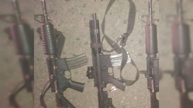Atrapan a 3 supuestos integrantes de grupo criminal, en Tarímbaro; les aseguran armas  