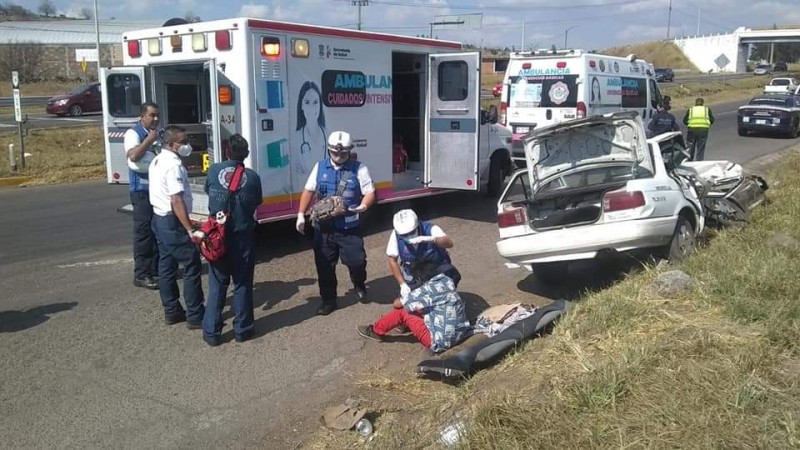 Deja choque 5 heridos, sobre carretera a Pátzcuaro