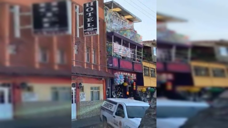 A puñaladas asesinan a un hombre en el hotel Sandy de Uruapan