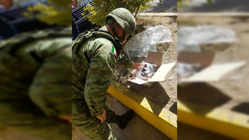 Militares aseguran 9 granadas, en paquetería de Morelia; serían enviadas a Sinaloa