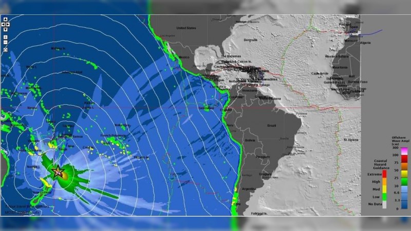 Se enciende alerta de tsunami, en Costa michoacana, tras sismo en Nueva Zelanda