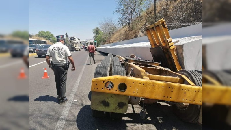 Nuevo accidente, en la carretera Morelia-Pátzcuaro 