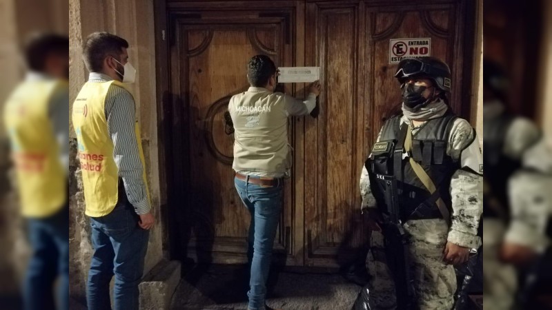 Suspenden Guardianes de la Salud 6 establecimientos nocturnos en Morelia
