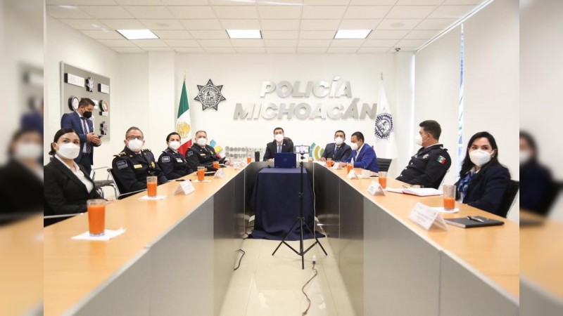 Policía Michoacán, acreditada internacionalmente: SSP