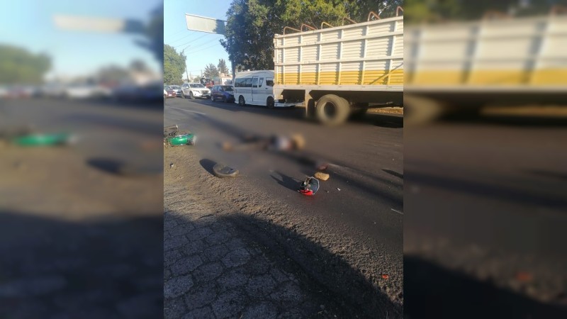 Trágico día para motociclistas; 2 murieron en Morelia 