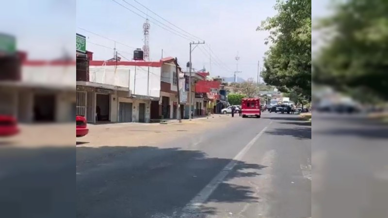 Matan a hombre a balazos, en calles de Uruapan 