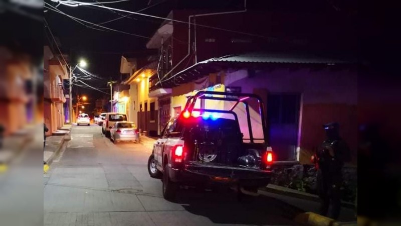Asesinan a tiros a hombre, en la zona Centro de Uruapan 