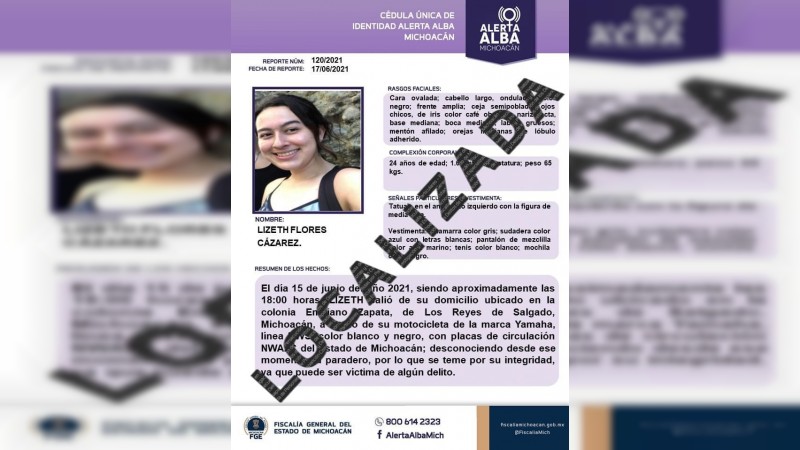 Reportan que joven reyense desaparecida, fue hallada muerta en Jalisco 