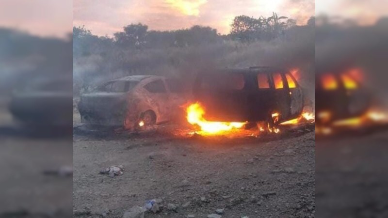 Incendian 2 autos, en Huandacareo 