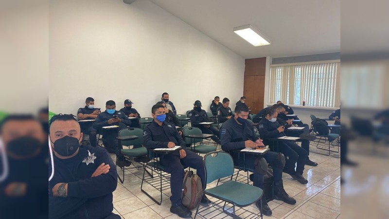 Se capacita personal de la Policía Michoacán para acreditar el CUP: SSP