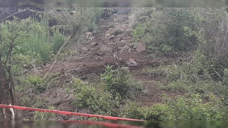 Localizan cadáver semienterrado, en Tangancícuaro 