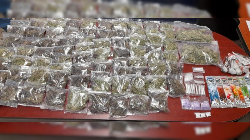 Asegura SSP a uno en posesión 1.8 kilos de diversas drogas en Tarímbaro
