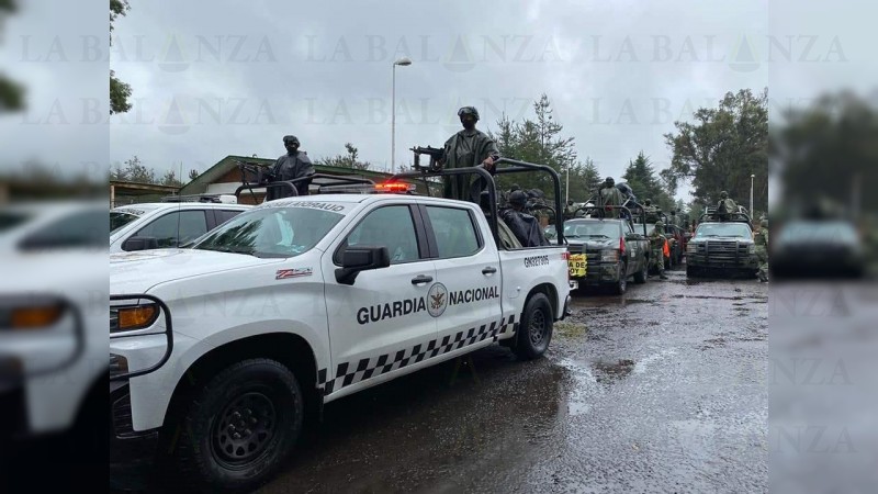 Arriban 700 militares para tareas de seguridad, en Uruapan  