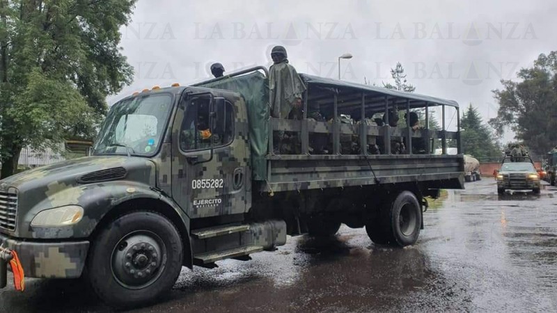 Arriban 700 militares para tareas de seguridad, en Uruapan  