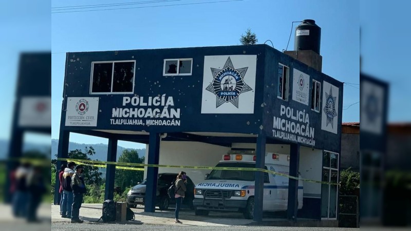 Comando ataca base policial, en Tlalpujahua 